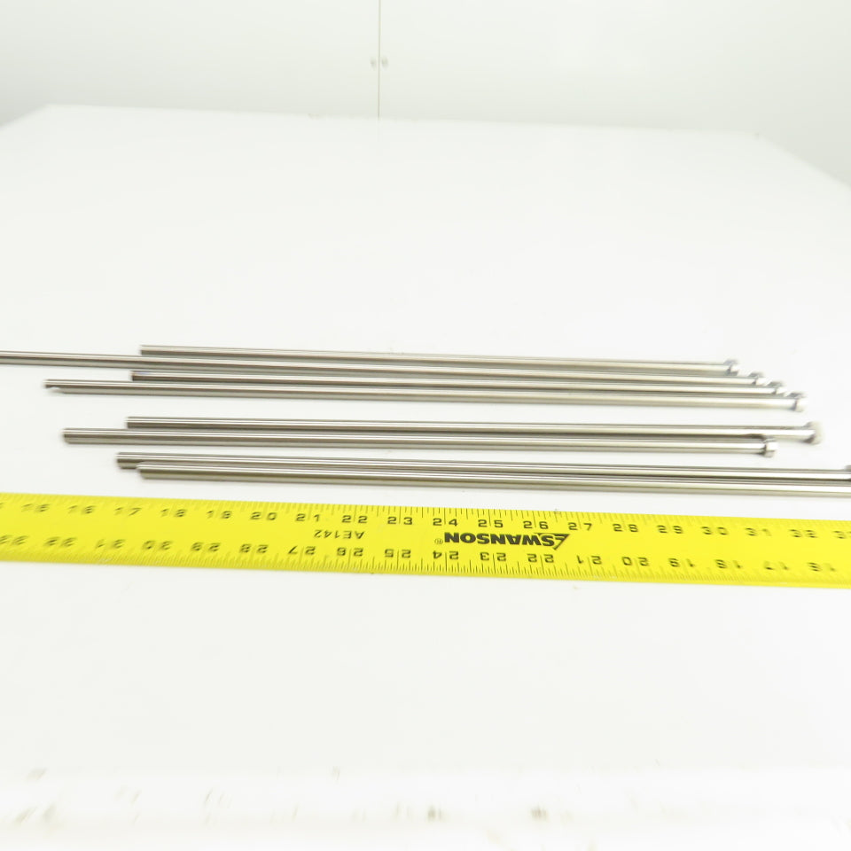 PCS DNP25T Tangent D-Head Ejector Pin Nitrided 3/8" Dia. Misc. Lengths Lot/8