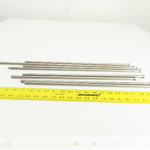 PCS DNP25T Tangent D-Head Ejector Pin Nitrided 3/8" Dia. Misc. Lengths Lot/8