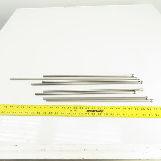 PCS DNP25T Tangent D-Head Ejector Pin Nitrided 3/8" Dia. Misc. Lengths Lot/8