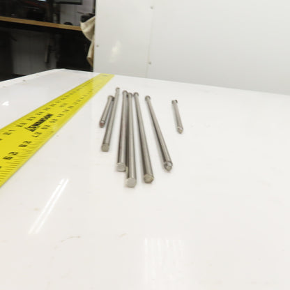 PCS DNP21T Tangent D-Head Ejector Pin Nitrided 5/16" Dia. Misc. Lengths Lot Of 7