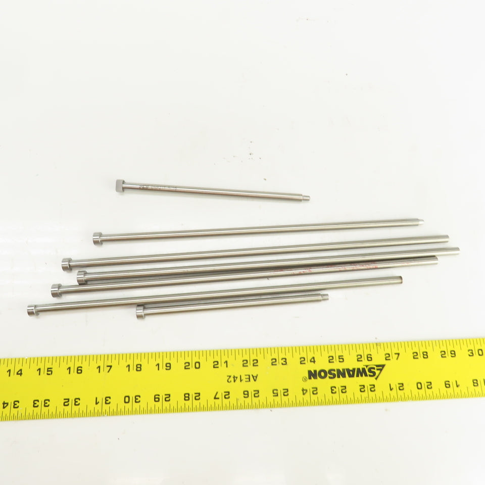 PCS DNP21T Tangent D-Head Ejector Pin Nitrided 5/16" Dia. Misc. Lengths Lot Of 7