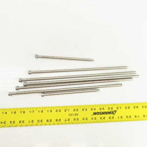 PCS DNP21T Tangent D-Head Ejector Pin Nitrided 5/16" Dia. Misc. Lengths Lot Of 7