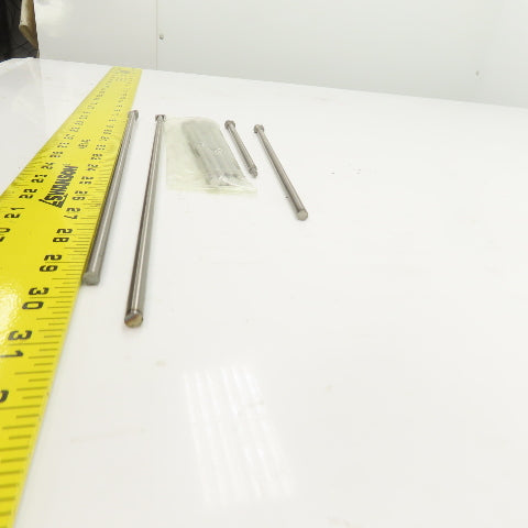 PCS DNP17T Tangent D-Head Ejector Pin Nitrided 1/4" Dia. Misc. Lengths Lot Of 8