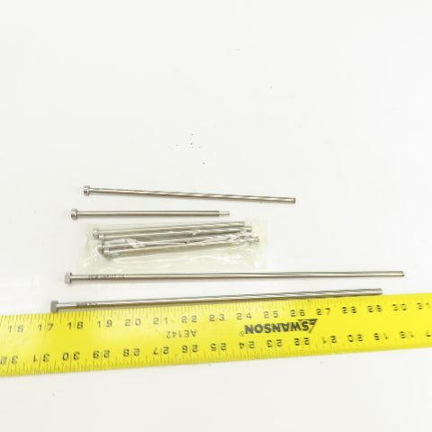 PCS DNP17T Tangent D-Head Ejector Pin Nitrided 1/4" Dia. Misc. Lengths Lot Of 8