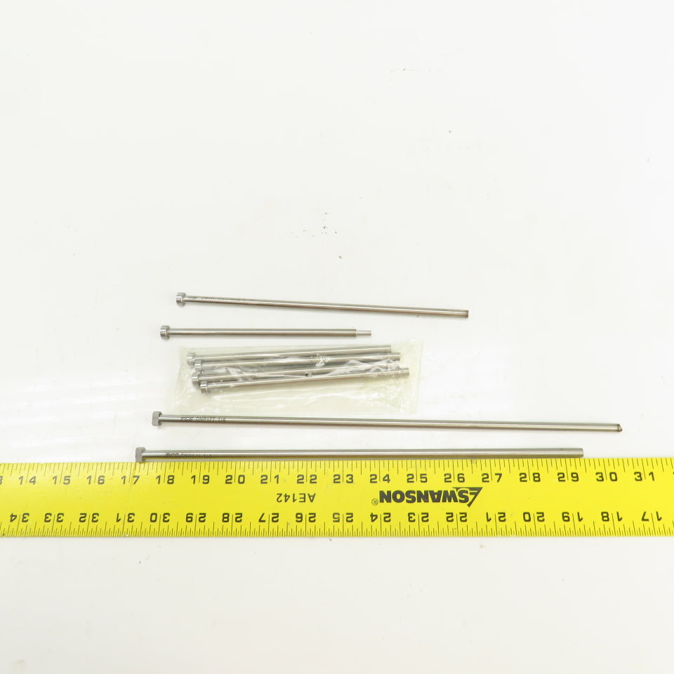 PCS DNP17T Tangent D-Head Ejector Pin Nitrided 1/4" Dia. Misc. Lengths Lot Of 8