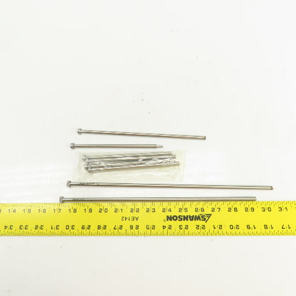 PCS DNP17T Tangent D-Head Ejector Pin Nitrided 1/4" Dia. Misc. Lengths Lot Of 8