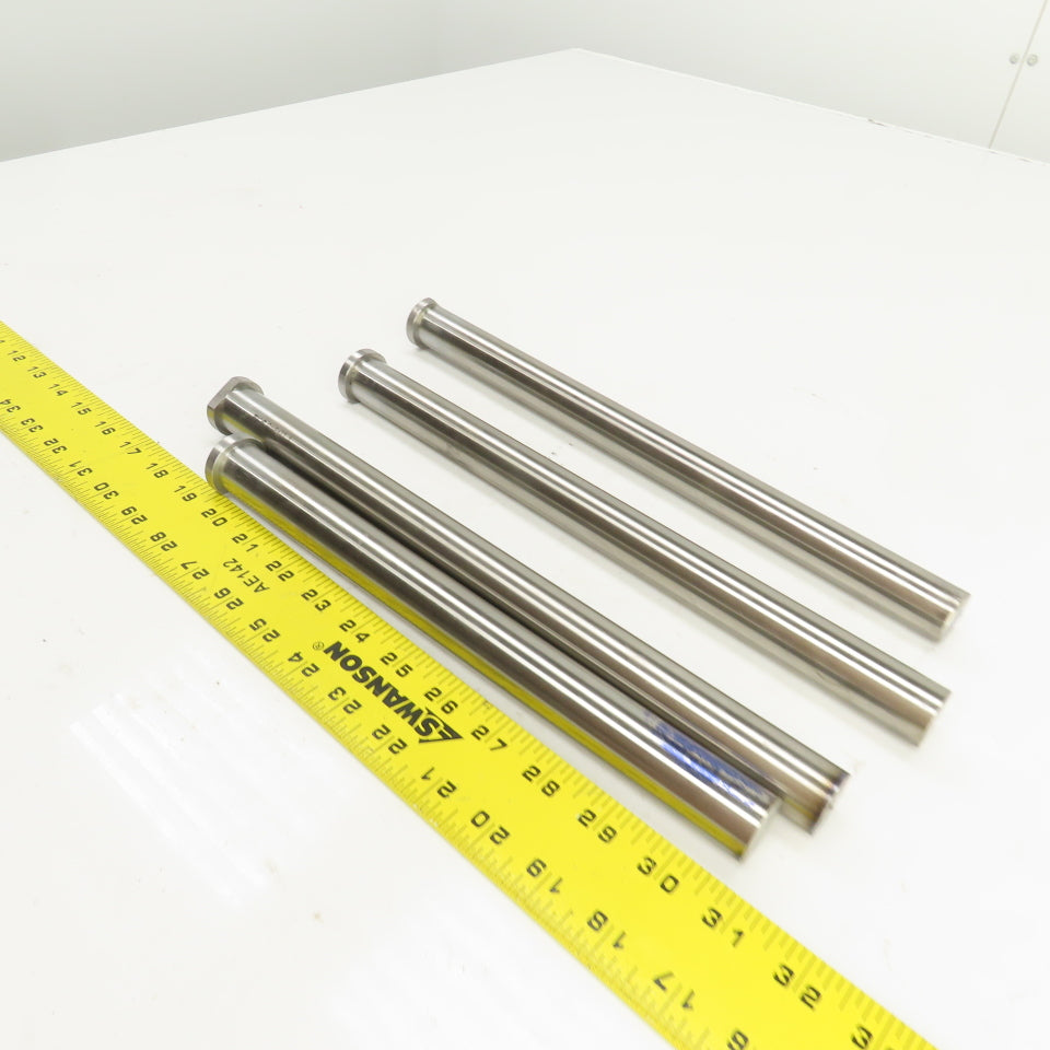 PCS DNP47T Straight D-Headed Ejector Pin Nitrided 1" Dia. X  11-1/4" L Lot Of 4