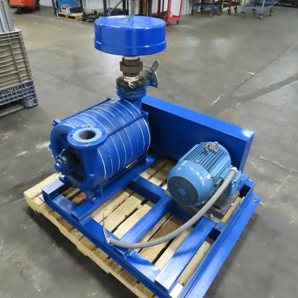 National Turbine 10HP Multistage Centrifugal Blower 460V 3PH 3500RPM W/Silencer