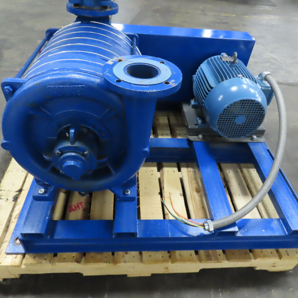 National Turbine 10HP Multistage Centrifugal Blower 460V 3PH 3500RPM W/Silencer