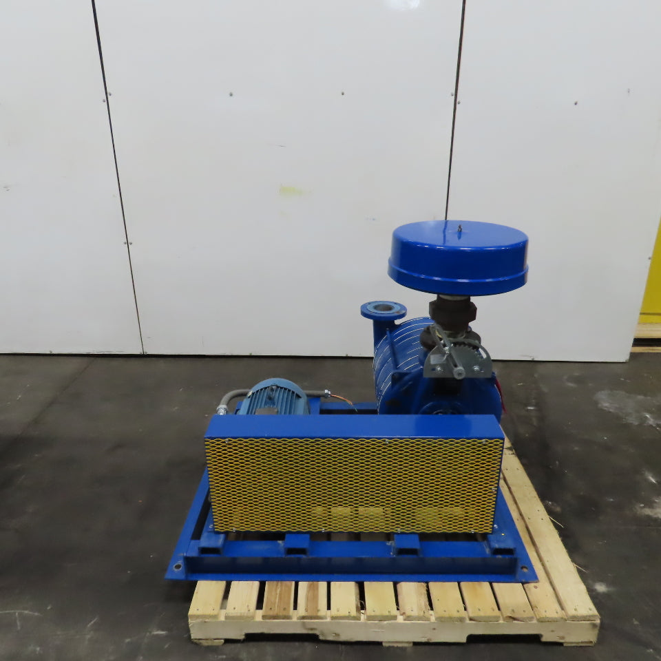 National Turbine 10HP Multistage Centrifugal Blower 460V 3PH 3500RPM W/Silencer