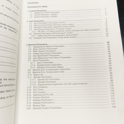 Mitsubishi Meldas 600M Series Parameter Manual