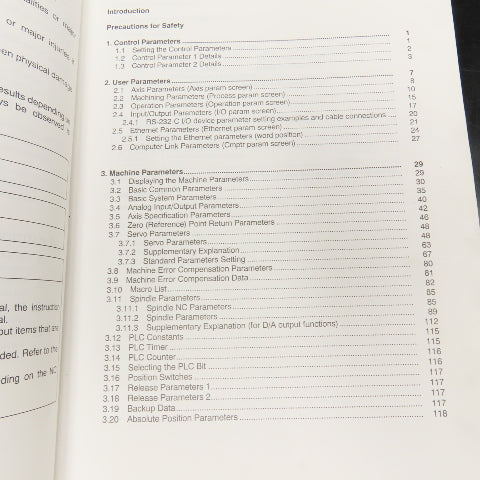 Mitsubishi Meldas 600M Series Parameter Manual