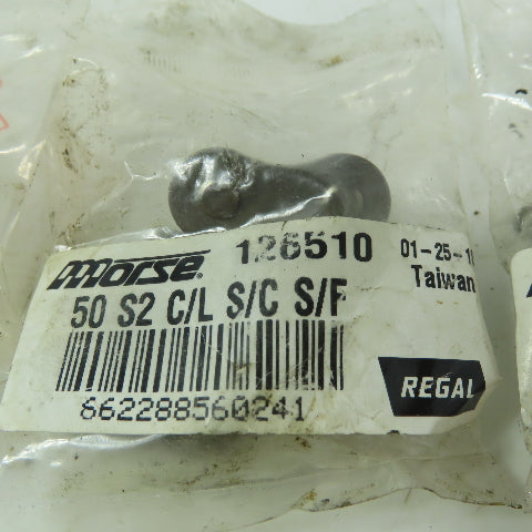 Morse 126510 50 S2 C/L S/C S/f Spring Clip Connector Roller Chain Link Lot of 4
