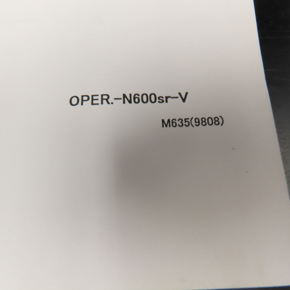 OKK Neomatic 600 Series OPER-N600sr-V Vertical Machining Center Operation Manual