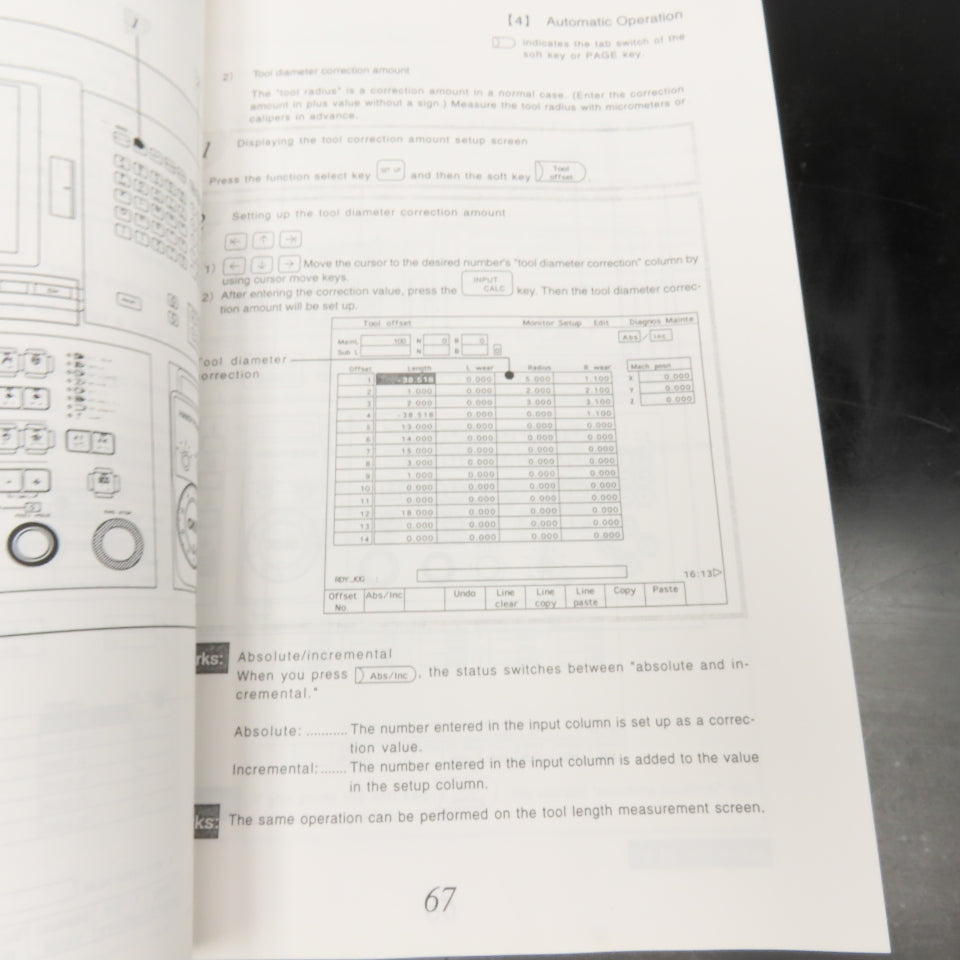 OKK Neomatic 600 Series OPER-N600sr-V Vertical Machining Center Operation Manual