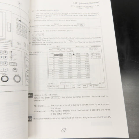 OKK Neomatic 600 Series OPER-N600sr-V Vertical Machining Center Operation Manual
