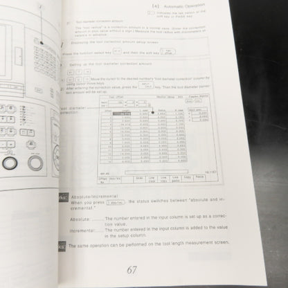 OKK Neomatic 600 Series OPER-N600sr-V Vertical Machining Center Operation Manual