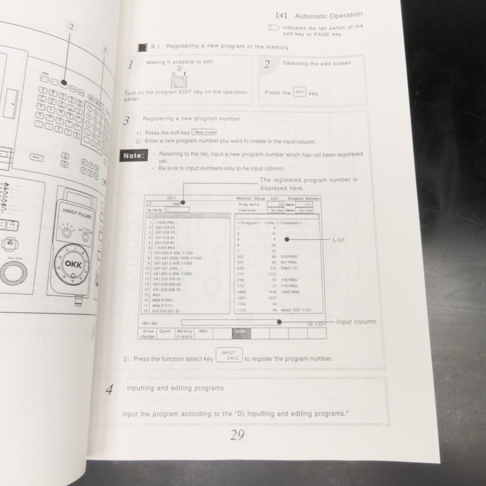 OKK Neomatic 600 Series OPER-N600sr-V Vertical Machining Center Operation Manual