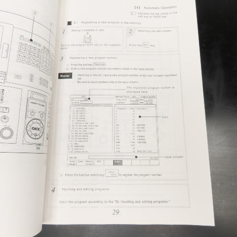 OKK Neomatic 600 Series OPER-N600sr-V Vertical Machining Center Operation Manual