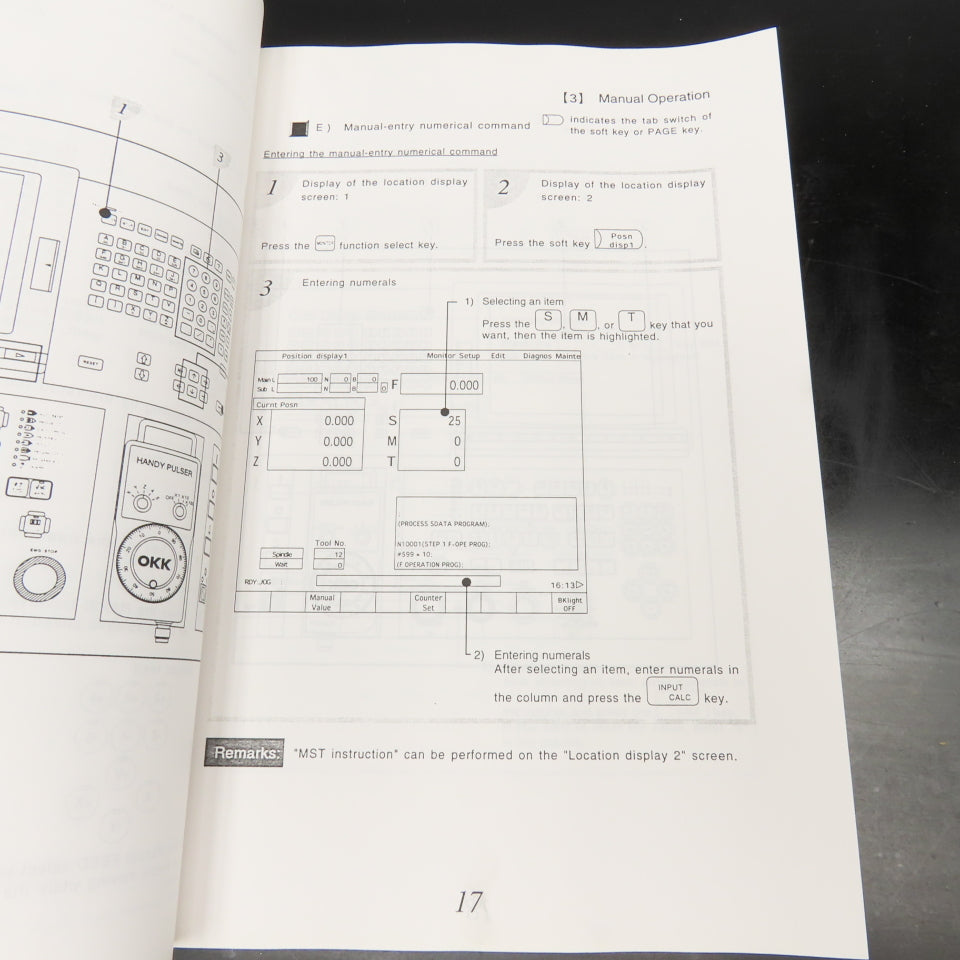 OKK Neomatic 600 Series OPER-N600sr-V Vertical Machining Center Operation Manual