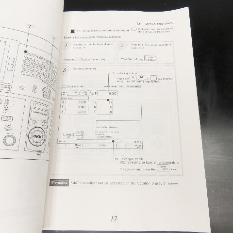OKK Neomatic 600 Series OPER-N600sr-V Vertical Machining Center Operation Manual