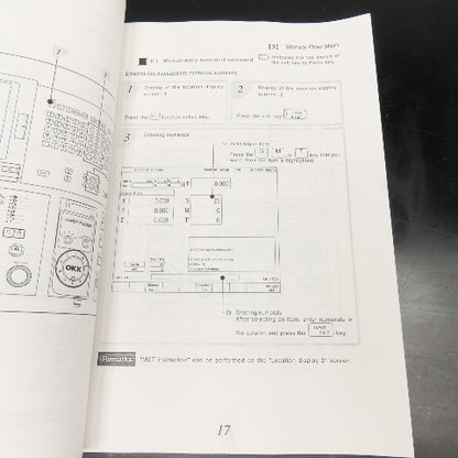 OKK Neomatic 600 Series OPER-N600sr-V Vertical Machining Center Operation Manual