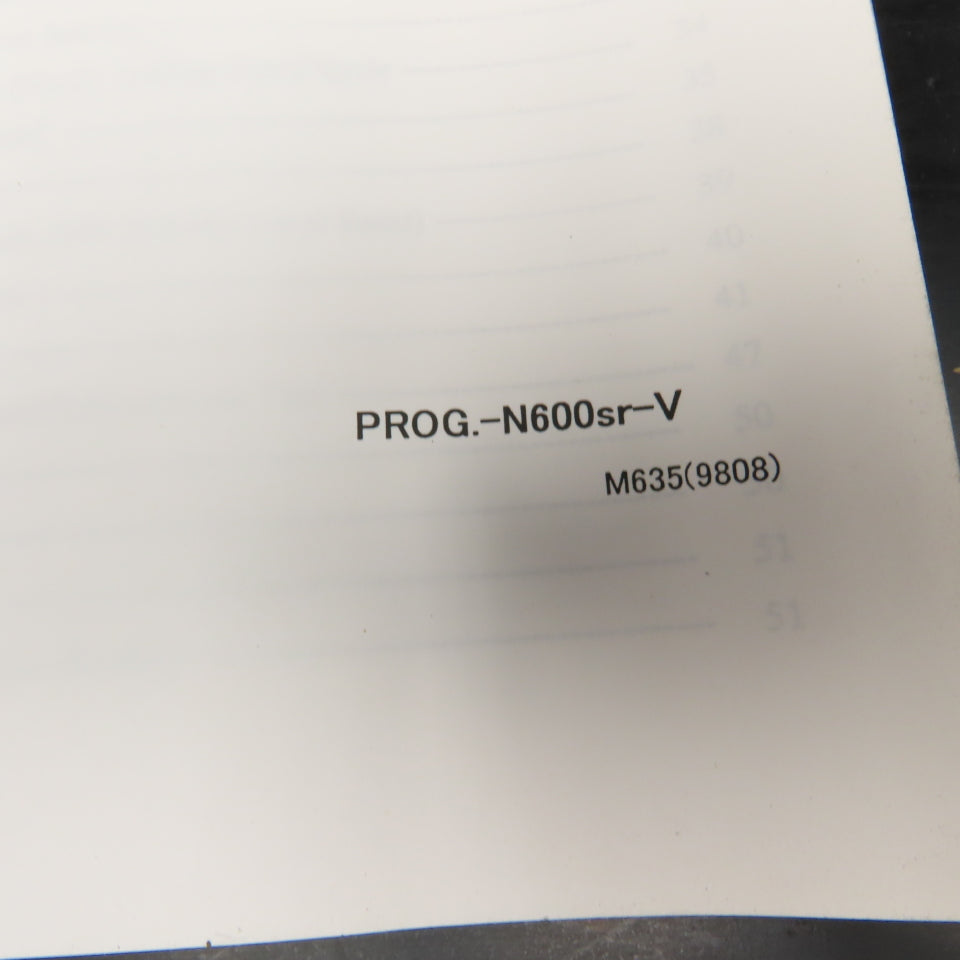 OKK Neomatic 600 Series CNC Machining Center Programming Fanuc Format Manual