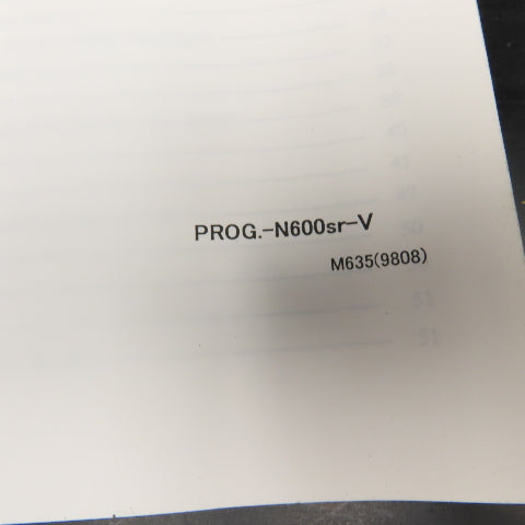OKK Neomatic 600 Series CNC Machining Center Programming Fanuc Format Manual