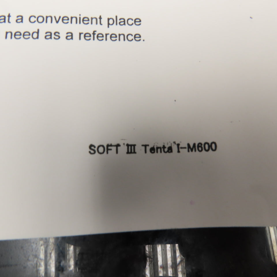 OKK Soft Scale III Tenta I-M600 OPC Backlash Compensation Instruction Manual