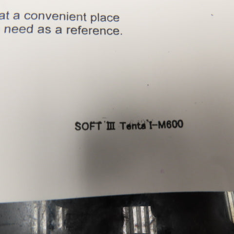 OKK Soft Scale III Tenta I-M600 OPC Backlash Compensation Instruction Manual