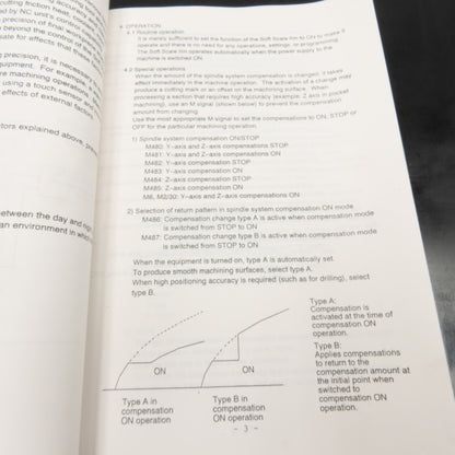 OKK Soft Scale III Tenta I-M600 OPC Backlash Compensation Instruction Manual