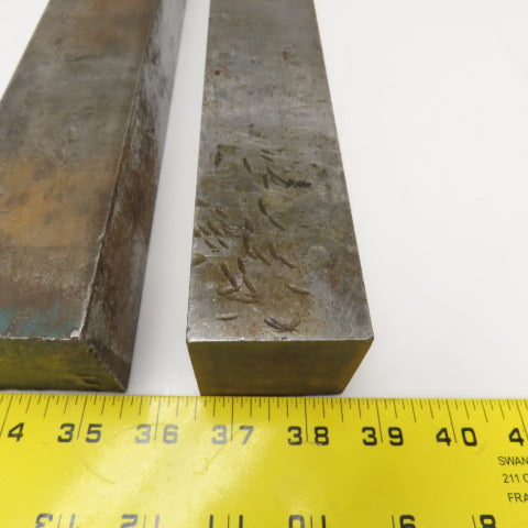 2" Square Mild Steel Bar Stock 12" OAL Lot Of 2