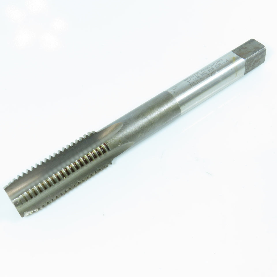 North American 1"-8 Straight Thread Plug Tap 4 Flute GH4 8" OAL USA