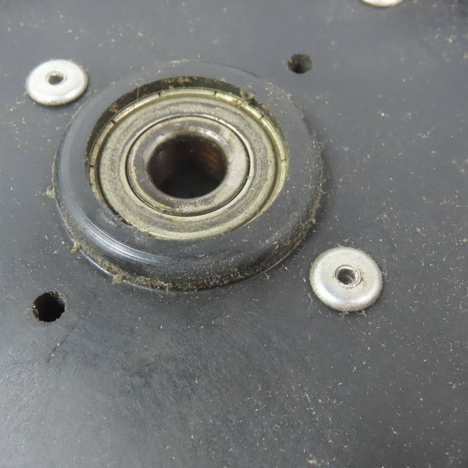 Flat Idler Conveyor Belt Pulley 6-1/4" OD 1" Wide 12mm Bearing Bore