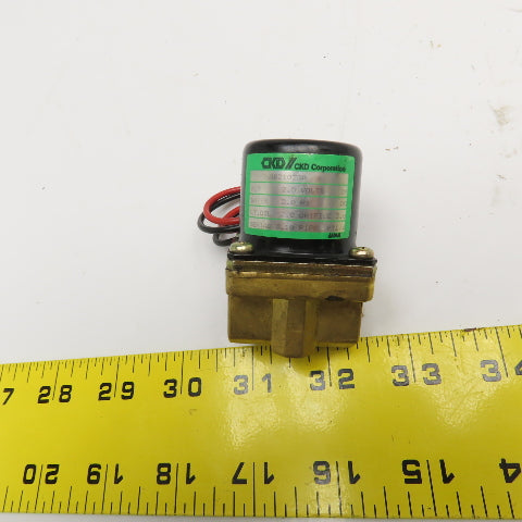 CKD AB21023A 1/4NPT Solenoid Drain Valve 24V