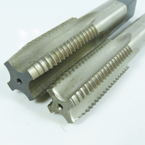 1"-8 & 1-1/4"-7 NC Straight Thread Plug Tap 4 Flute GH4 Lot of 2