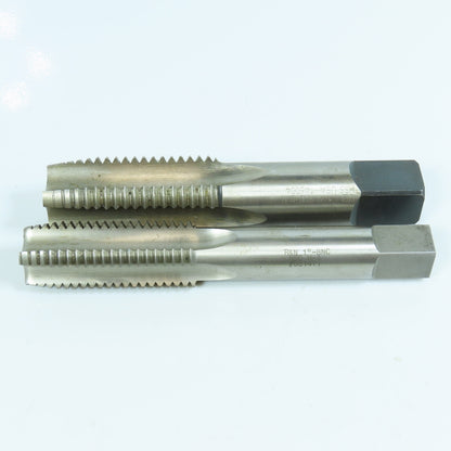 1"-8 & 1-1/4"-7 NC Straight Thread Plug Tap 4 Flute GH4 Lot of 2
