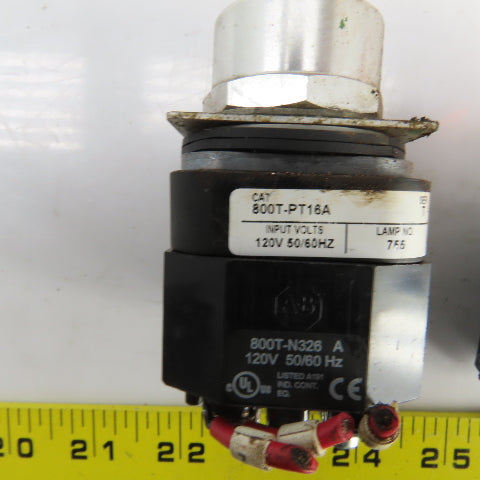 Allen Bradley 800TPT16A Momentary Contact Switches 600V Lot/3