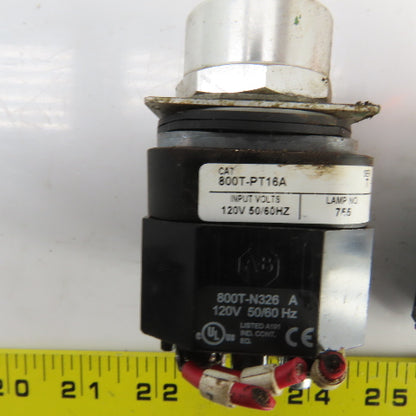 Allen Bradley 800TPT16A Momentary Contact Switches 600V Lot/3