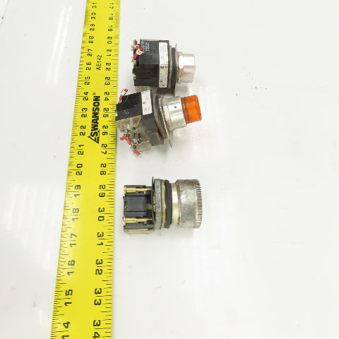 Allen Bradley 800TPT16A Momentary Contact Switches 600V Lot/3