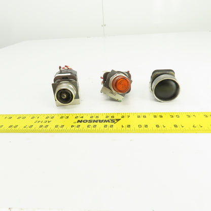 Allen Bradley 800TPT16A Momentary Contact Switches 600V Lot/3