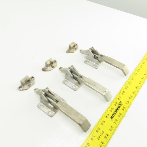 Southco Steel Latch Handle & Strike 4-Bolt Lot Of 3