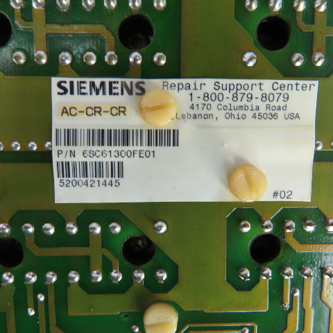 Siemens 6SC6130-0FE01 462 013.9054.01 EFG Simodrive 610 Single Axis Power Board