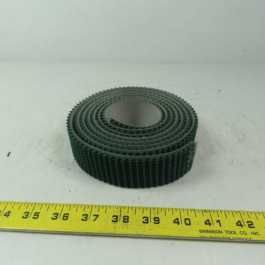 1-1/2" Wide  x 91" Long Rough Surface Conveyor Belt 2 Ply W/Lacings