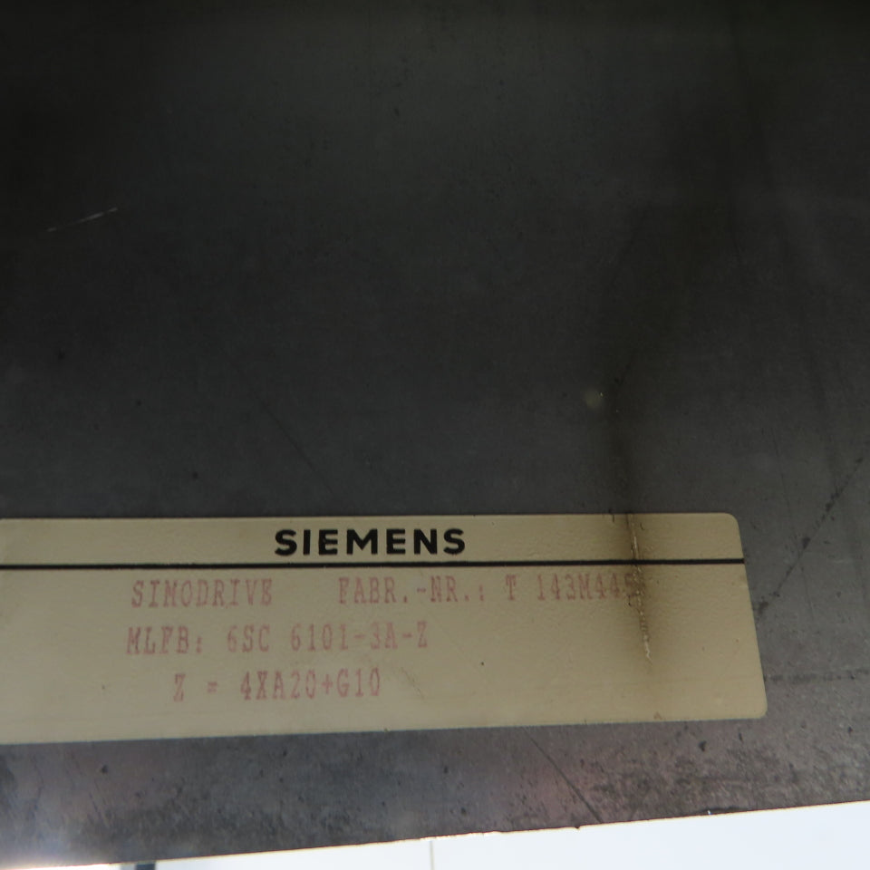 Siemens 6SC 6101-3A-Z 6SC61013A Simodrive 7-Slot Rack Chassis