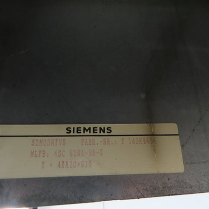 Siemens 6SC 6101-3A-Z 6SC61013A Simodrive 7-Slot Rack Chassis