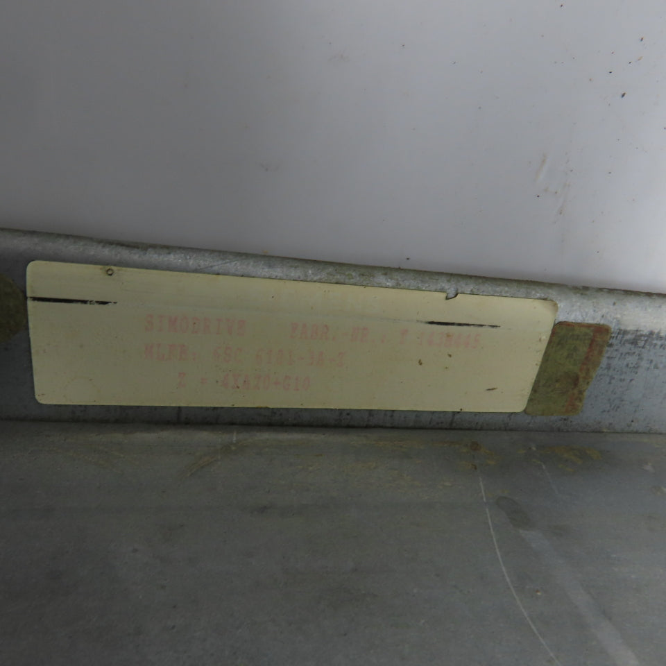 Siemens 6SC 6101-3A-Z 6SC61013A Simodrive 7-Slot Rack Chassis