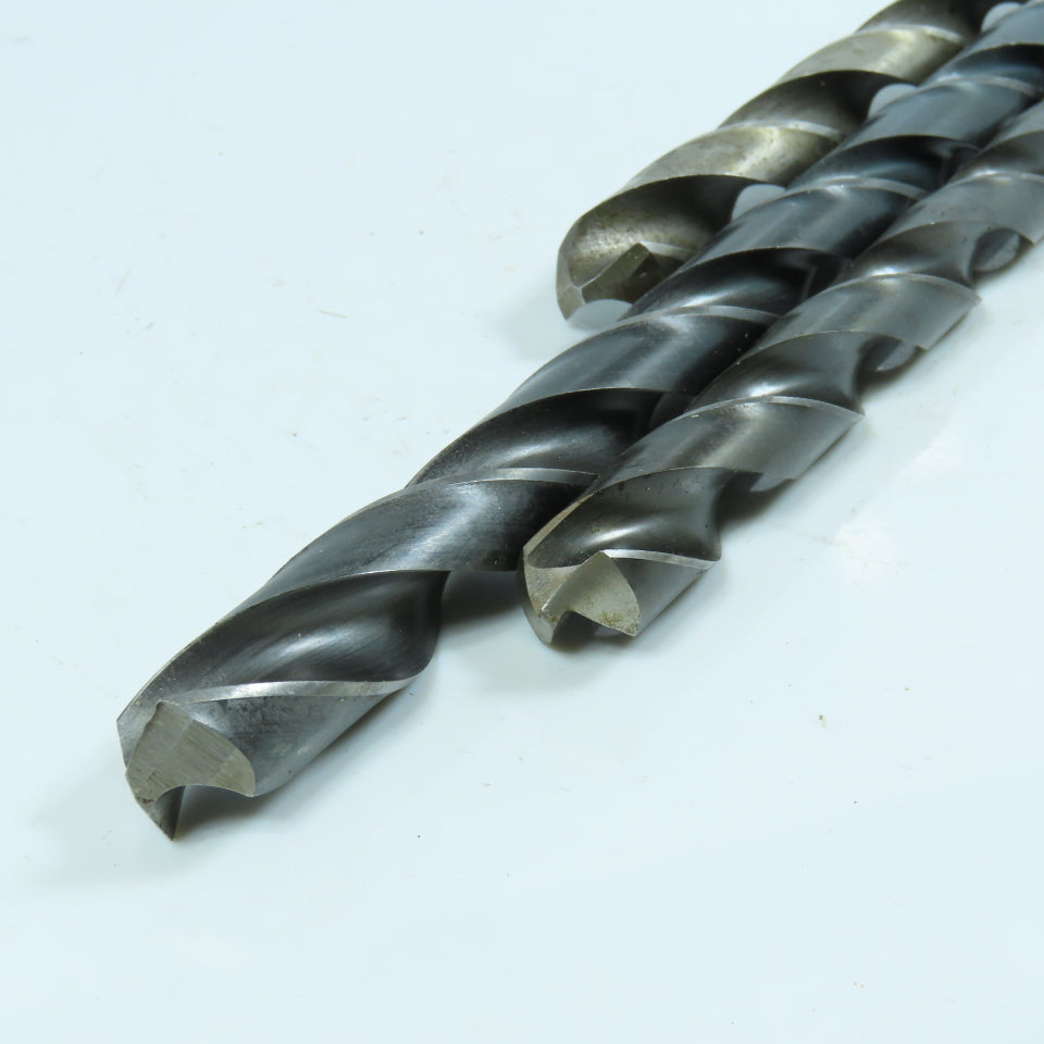 Misc. 21/32", 23/32", 3/4" High Speed Steel Twist Drill Bit Lot of 3