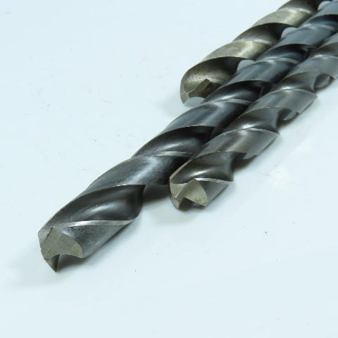 Misc. 21/32", 23/32", 3/4" High Speed Steel Twist Drill Bit Lot of 3