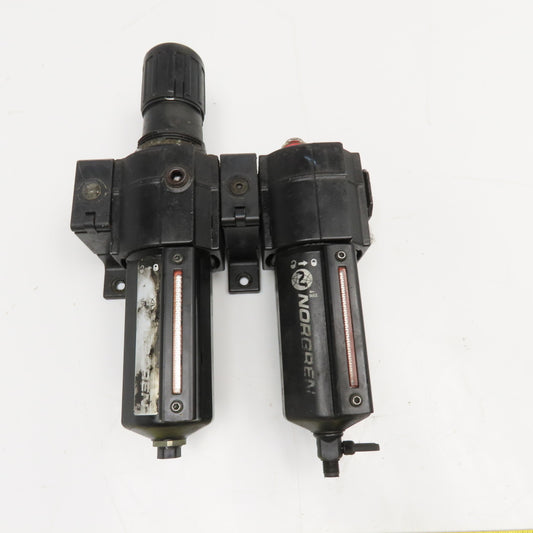 Norgren B74G-4AK-AD3-RMN 1/2" NPT Air Pressure Filter Regulator Lubricator FRL